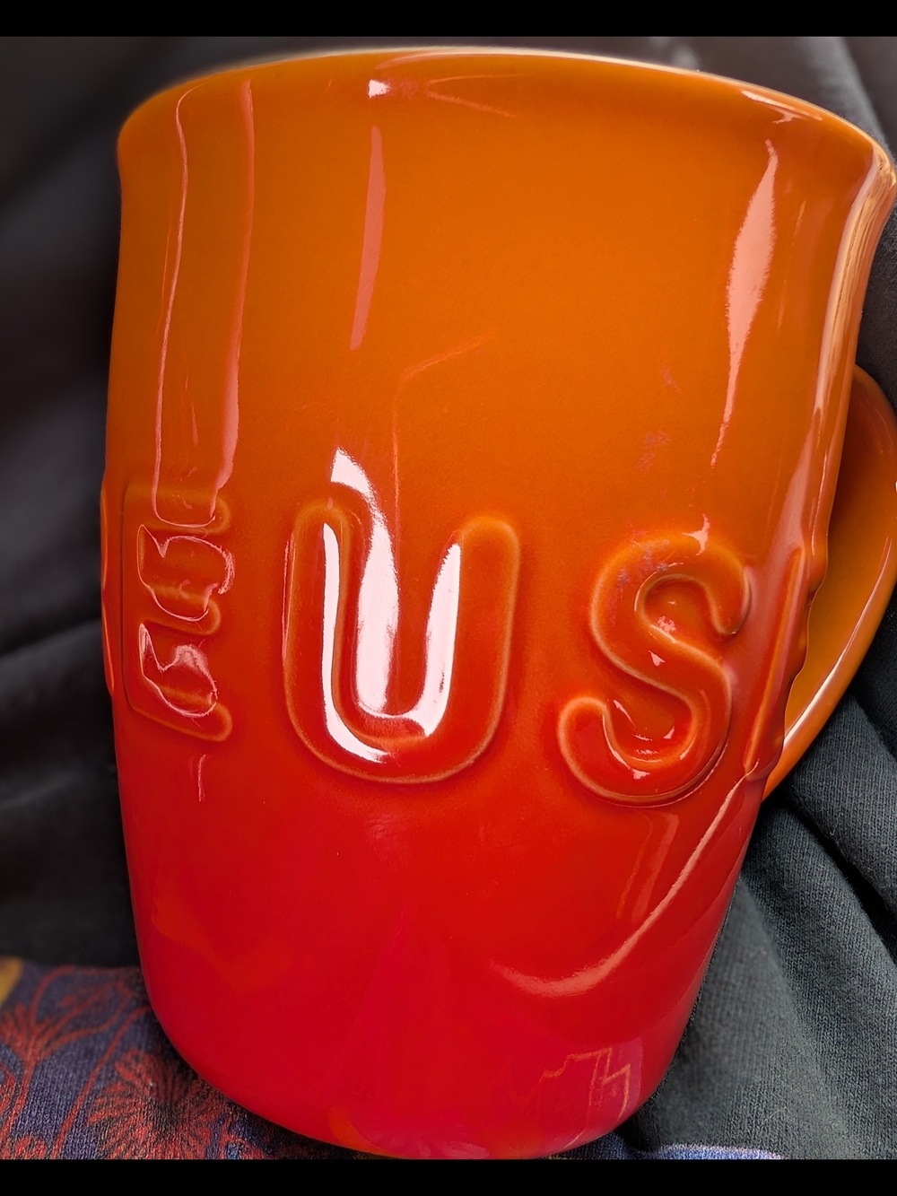 Le Creuset Orange to Red Ombre Stoneware Mug